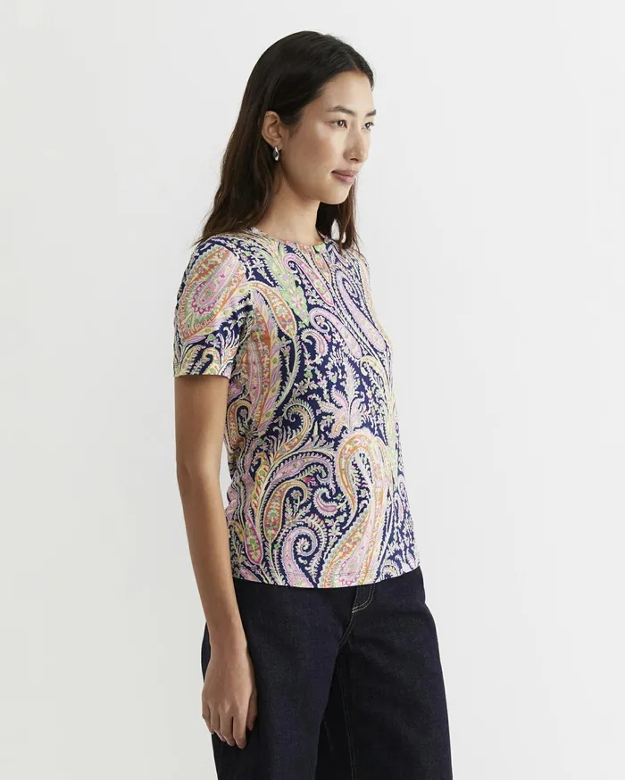 Sportscraft Florence Short Sleeve Liberty Tee Navy Multi Women Tops and Tees