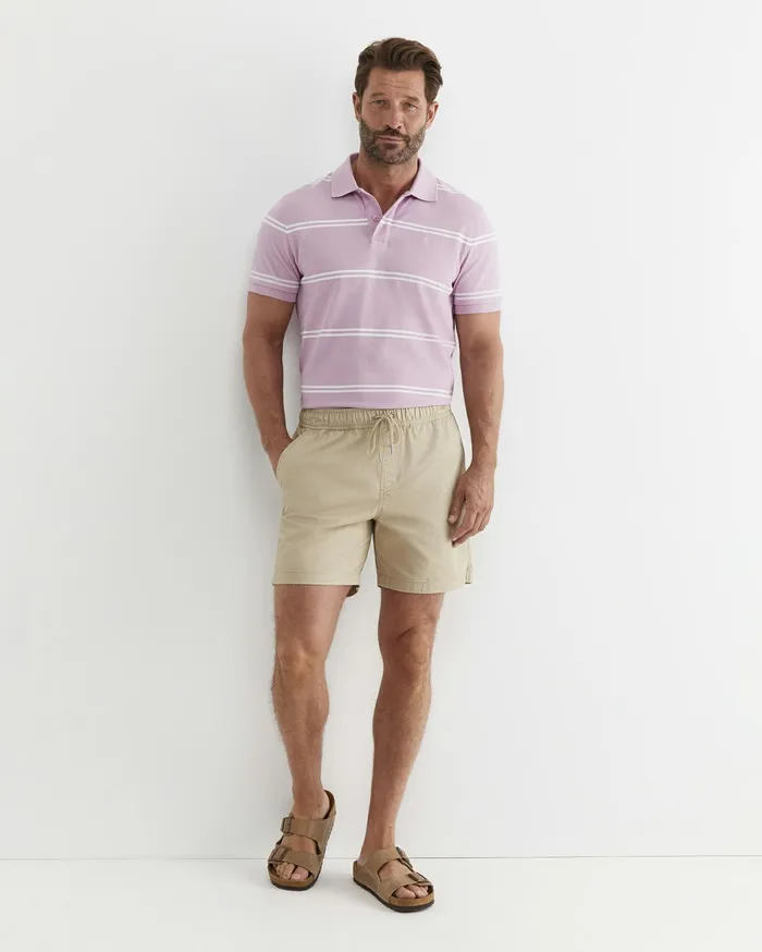 Sportscraft Hall Polo Dusty Pink Men TShirts and Polos