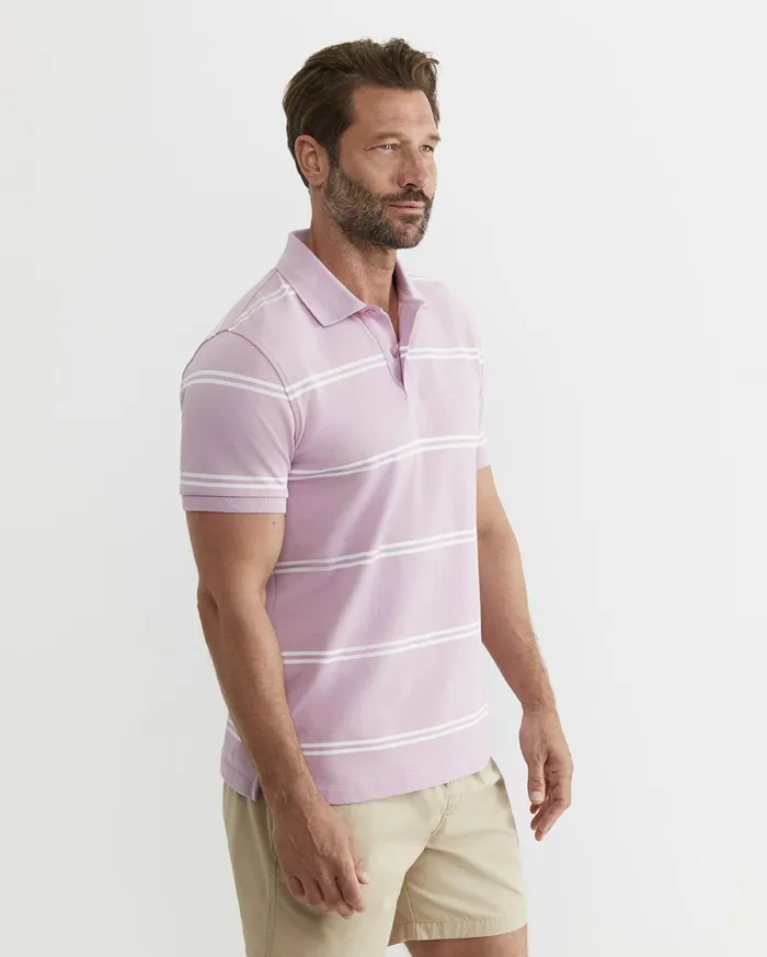 Sportscraft Hall Polo Dusty Pink Men TShirts and Polos