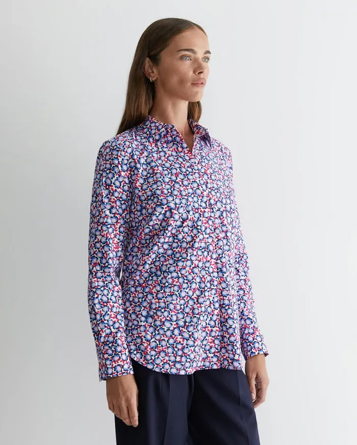 Sportscraft Harlow Georgina Relaxed Shirt Pink Multi Women Shirts