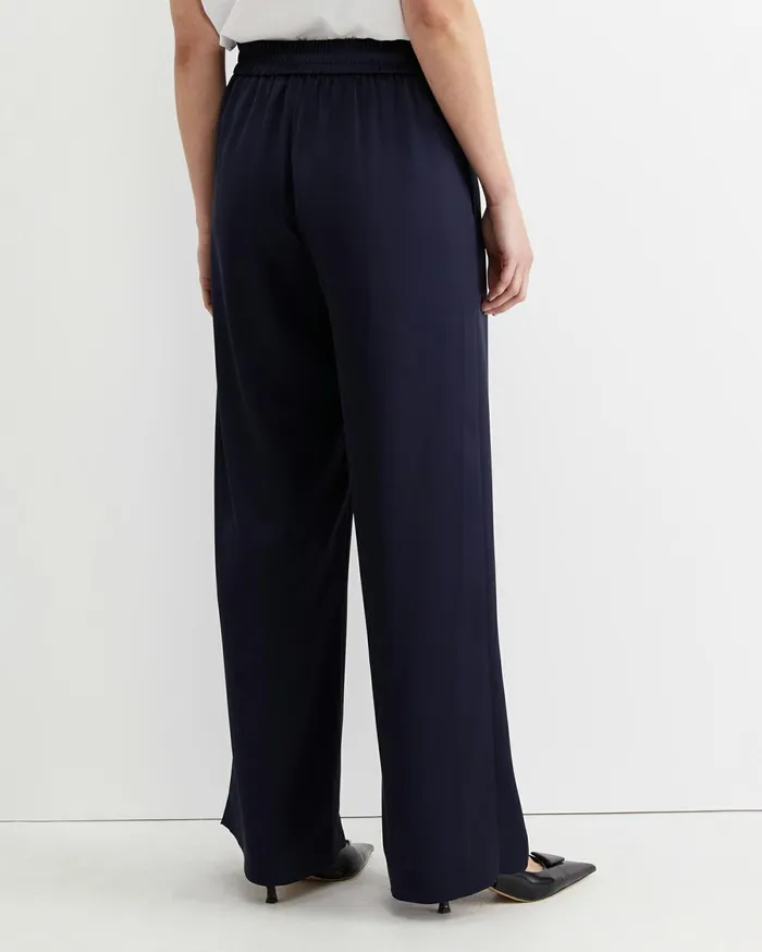 Sportscraft Harlow Sateen Wide Leg Pant Navy Women Pants