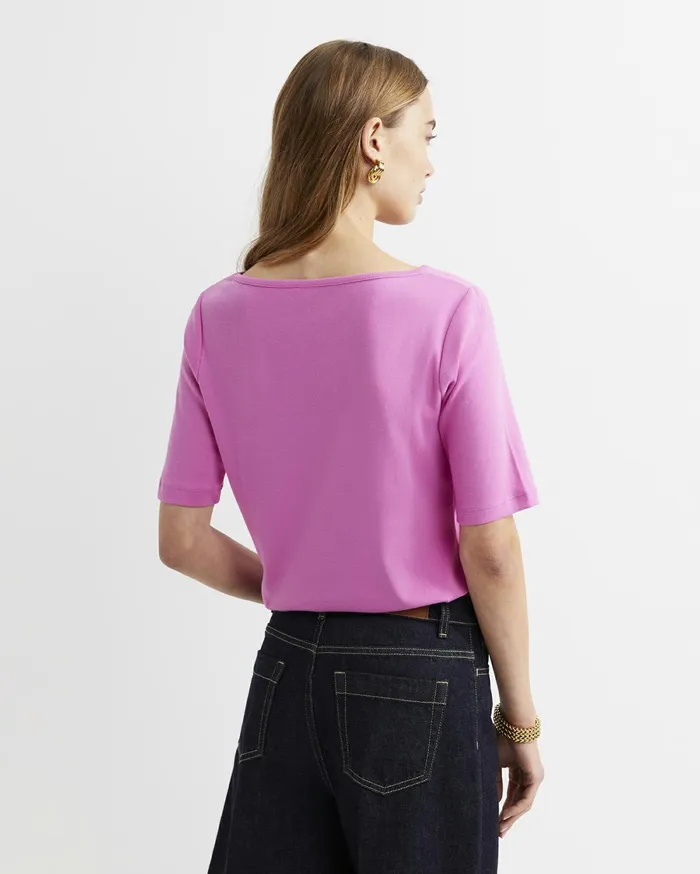 Sportscraft Heidi Boat Neck Half Sleeve Tee Strawberry Women Tops and Tees