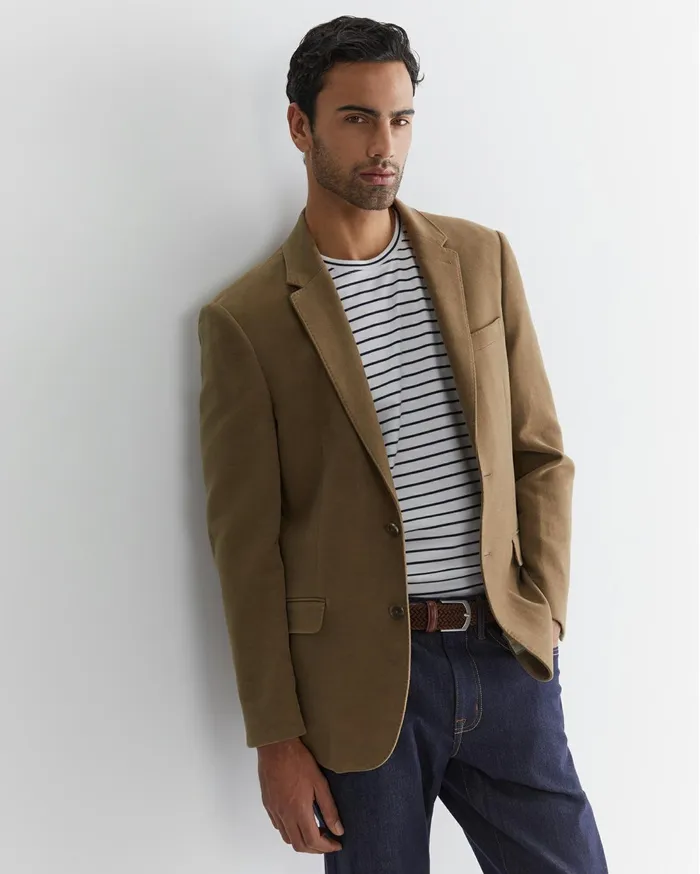 Sportscraft Italian Moleskin Blazer Musk Men Jackets and Blazers