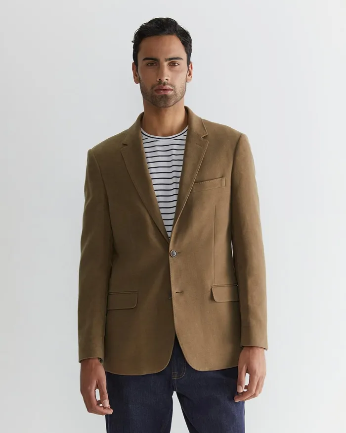 Sportscraft Italian Moleskin Blazer Musk Men Jackets and Blazers