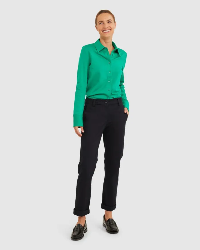 Sportscraft Laura Relaxed Chino Classic Navy Women Pants