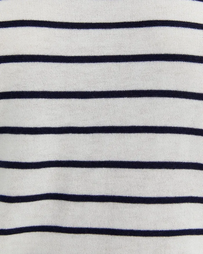 Sportscraft Laurina Knit Tee Ivorynavy Women Tops and Tees