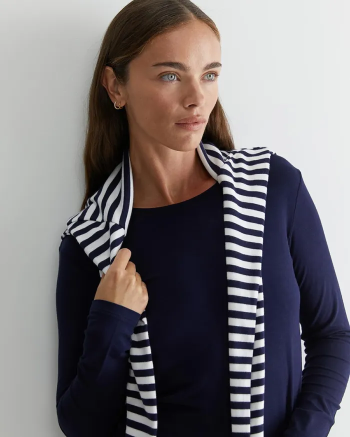 Sportscraft Magic Long Sleeve Tee Navy Women Tops and Tees