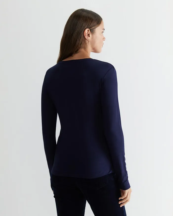 Sportscraft Magic Long Sleeve Tee Navy Women Tops and Tees
