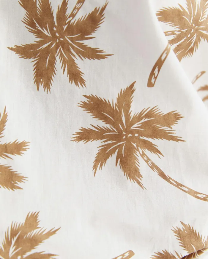 Sportscraft Palm Short Sleeve Lily Voile Shirt Tanwhite Women Shirts