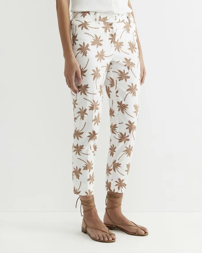 Sportscraft Palm Venus Capri Tanwhite Women Pants