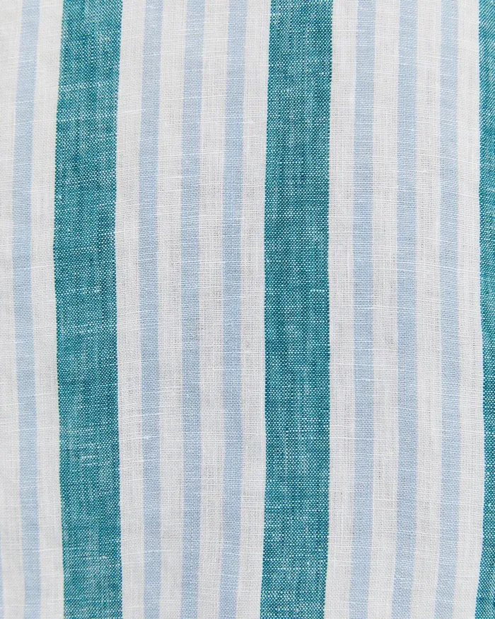 Sportscraft Pointon Long Sleeve Stripe Shirt Whiteblue Men Shirts