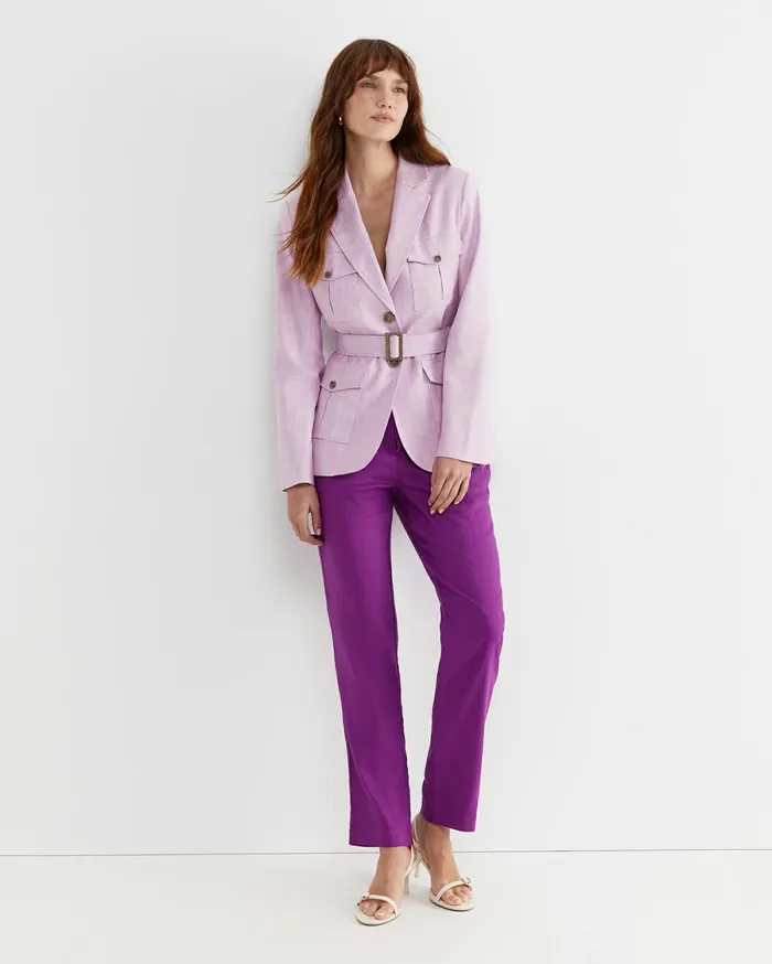 Sportscraft Rosa Linen Pant Hydrangea Women Pants