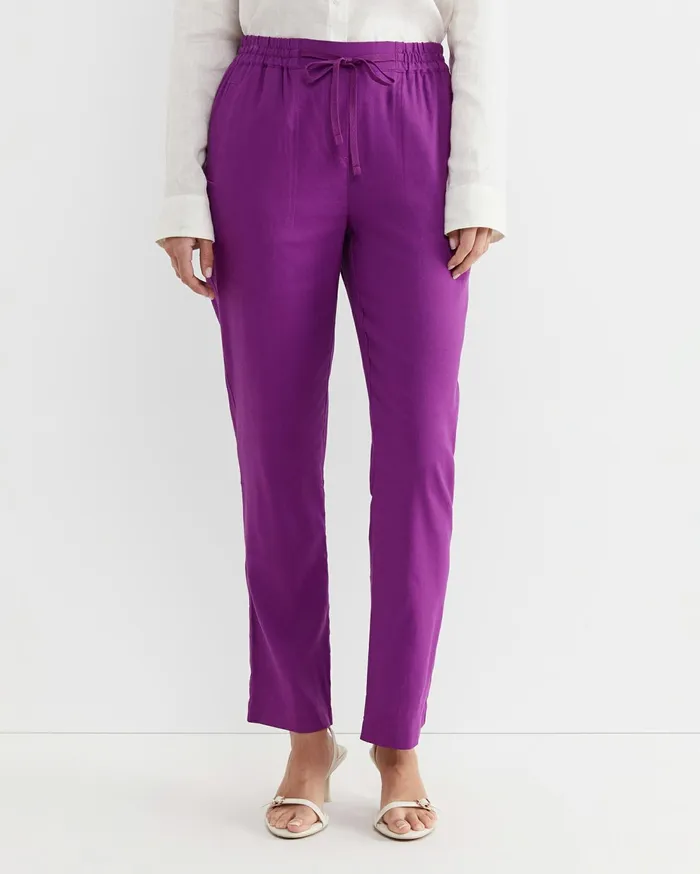Sportscraft Rosa Linen Pant Hydrangea Women Pants
