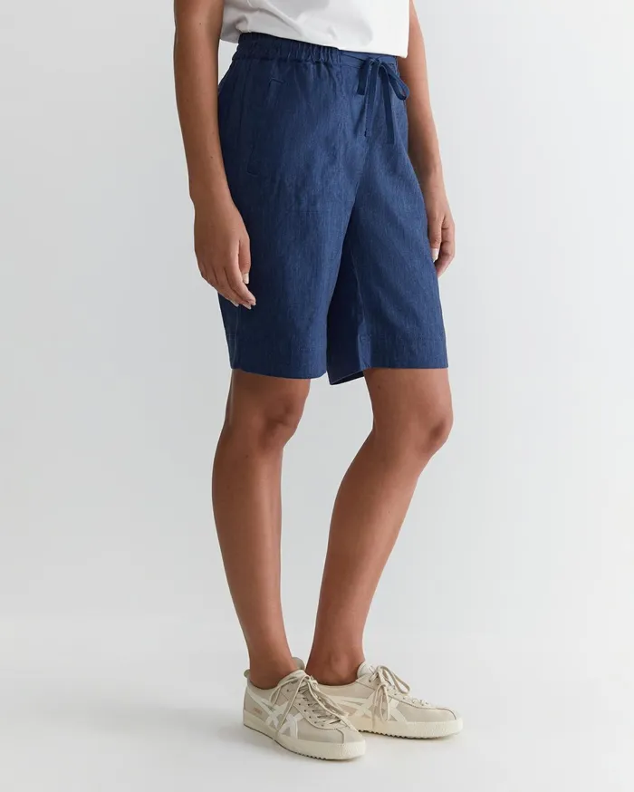 Sportscraft Rosa Linen Short Indigo Women Shorts