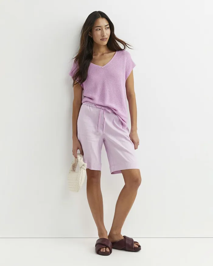 Sportscraft Rosa Linen Short Orchid Women Shorts