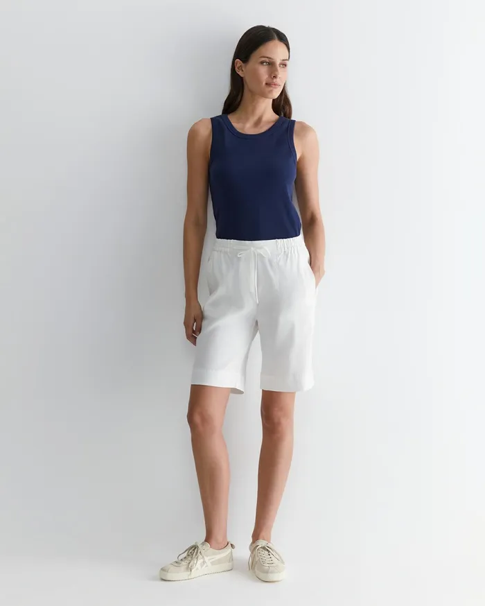 Sportscraft Rosa Linen Short White Women Shorts