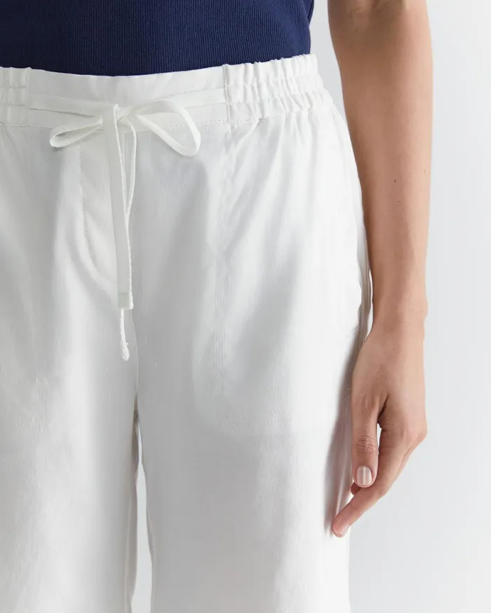 Sportscraft Rosa Linen Short White Women Shorts