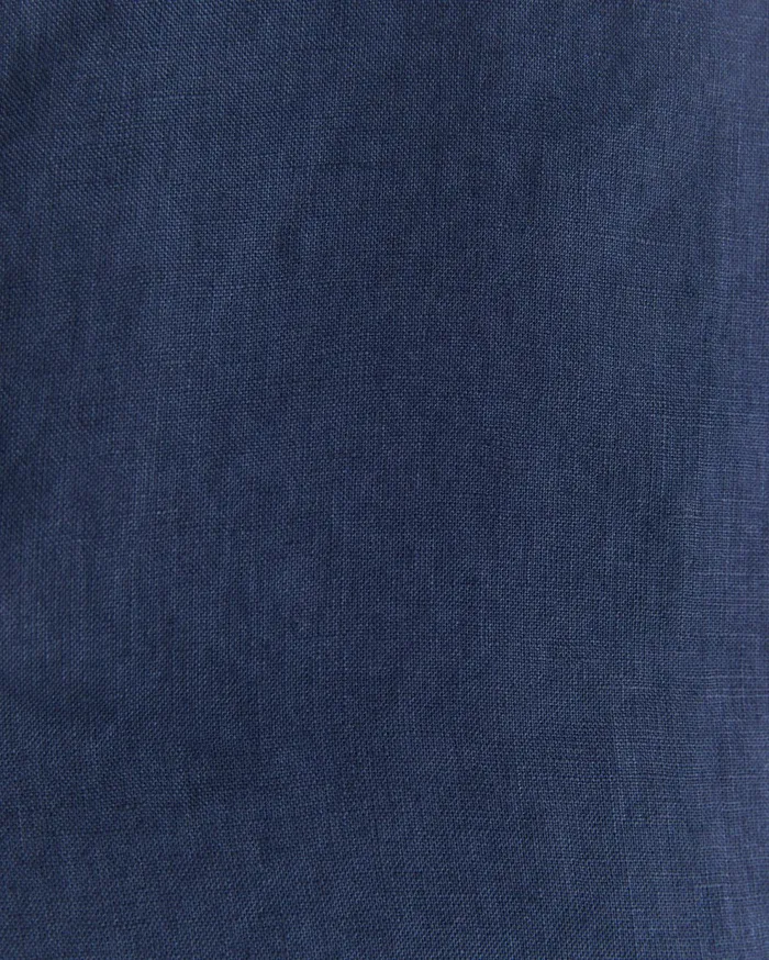 Sportscraft Short Sleeve Linen Shirt Navy Men Shirts