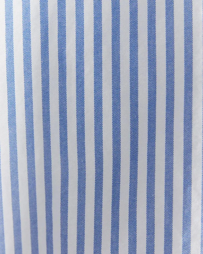 Sportscraft Stripe Oxford Shirt Dutch Blue Men Shirts