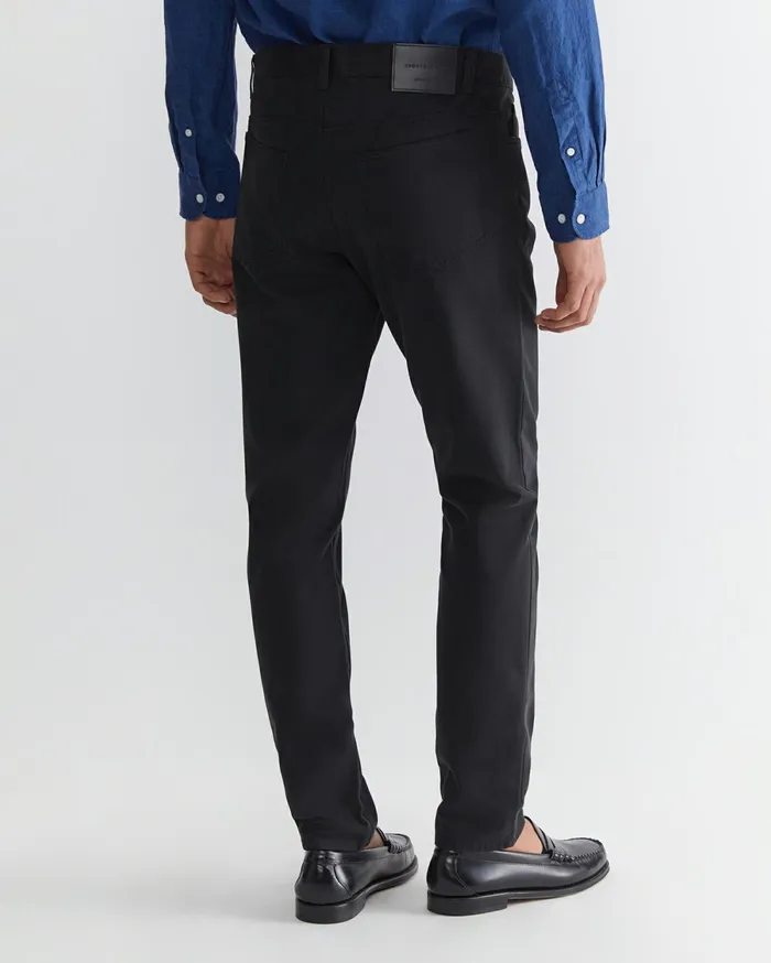 Sportscraft Tapered Bedford Jean Black Men Pants