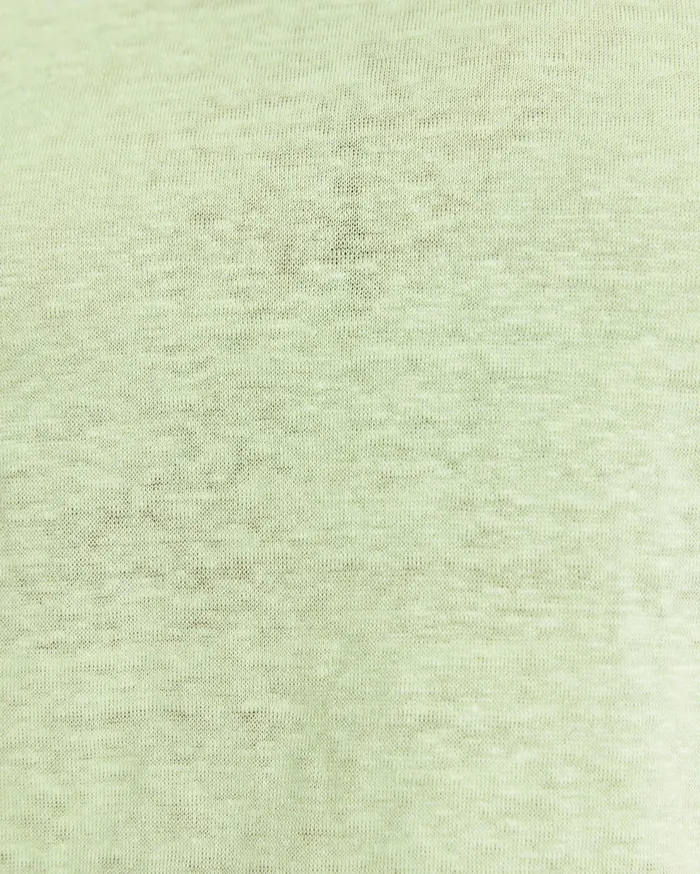 Sportscraft Tonia Crew Neck Linen Tee Pear Women Tops and Tees