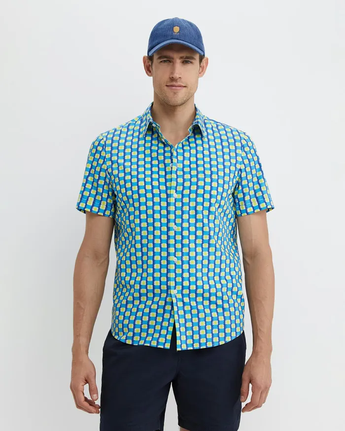 Sportscraft Wyn Short Sleeve Liberty Shirt Multi Men Shirts