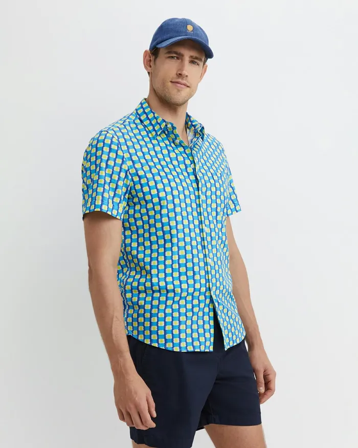 Sportscraft Wyn Short Sleeve Liberty Shirt Multi Men Shirts