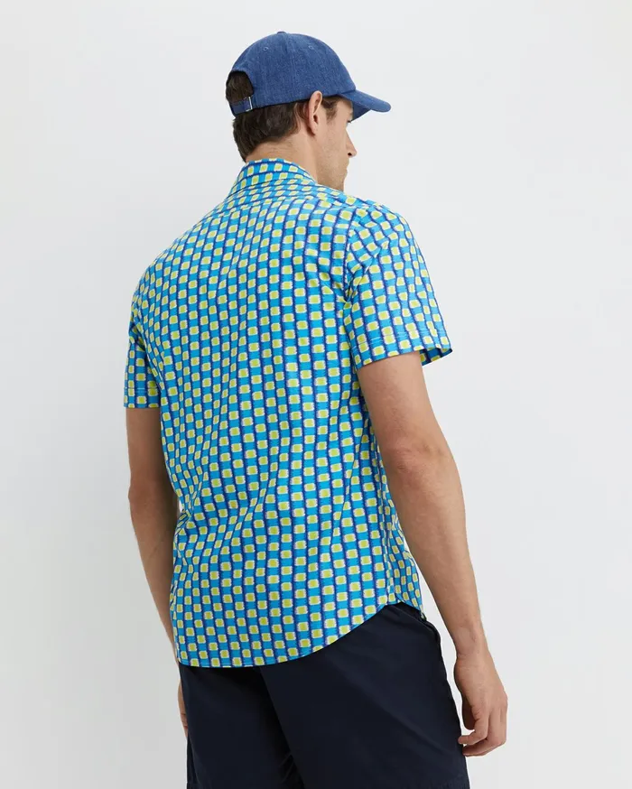 Sportscraft Wyn Short Sleeve Liberty Shirt Multi Men Shirts