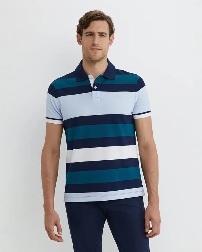 Sportscraft Yarra Polo Blue Multi Men TShirts and Polos
