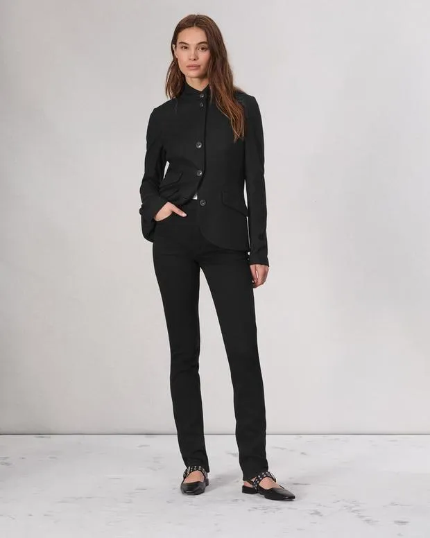 Straight and SlimJeans Women Wren Full Length Straight Jean Black rag and bone
