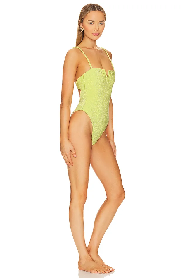 Sun Will Shine One Piece Acid Yellow Women Lovers and Friends Swimsuits and CoverUps Sun Will Shine One Piece Acid Yellow Women Lovers and Friends Swimsuits and CoverUps