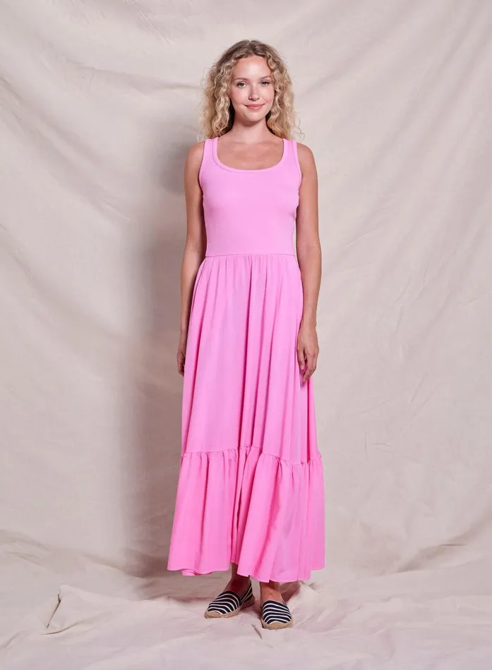 Sundry Clothing Dresses Women Women039s Mixed Media Dress In Azalea Azalea
