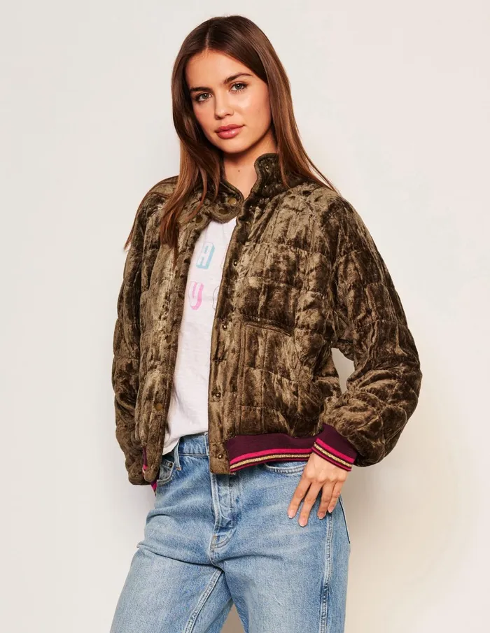 Sundry Clothing Jackets Women Women039s Quilted Bomber In Fern Fern Sundry Clothing Jackets Women Women039s Quilted Bomber In Fern Fern