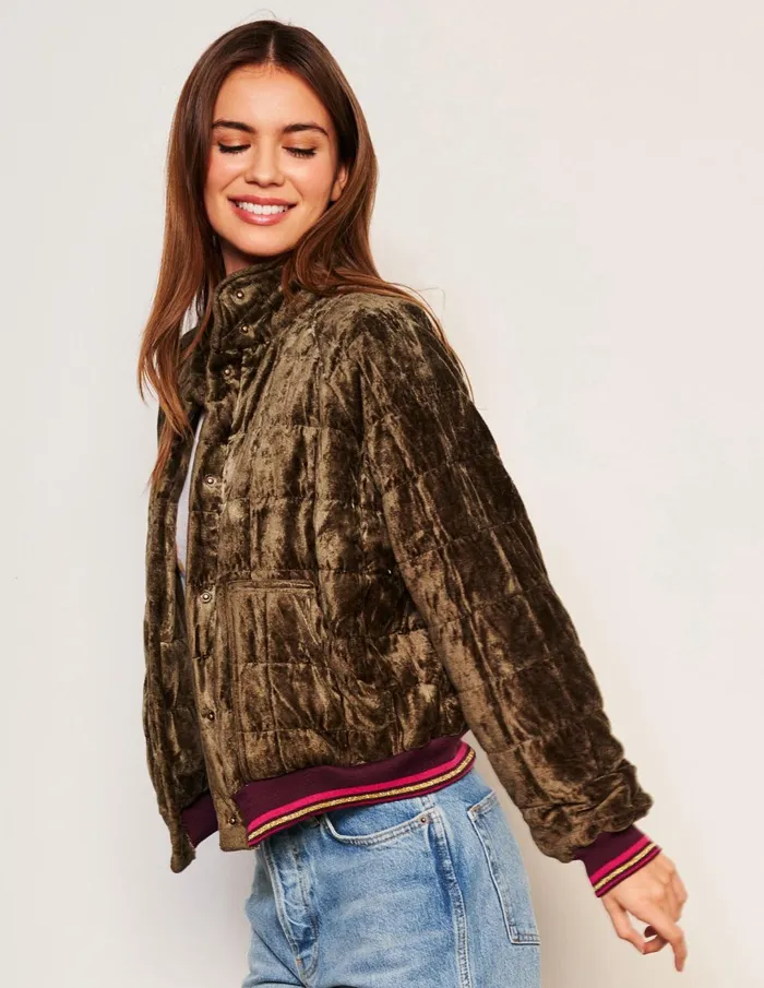 Sundry Clothing Jackets Women Women039s Quilted Bomber In Fern Fern Sundry Clothing Jackets Women Women039s Quilted Bomber In Fern Fern