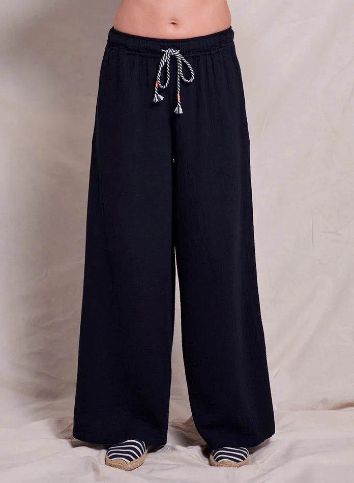 Sundry Clothing Pants Women Women039s Wide Leg Pant In Deep Navy Deep Navy