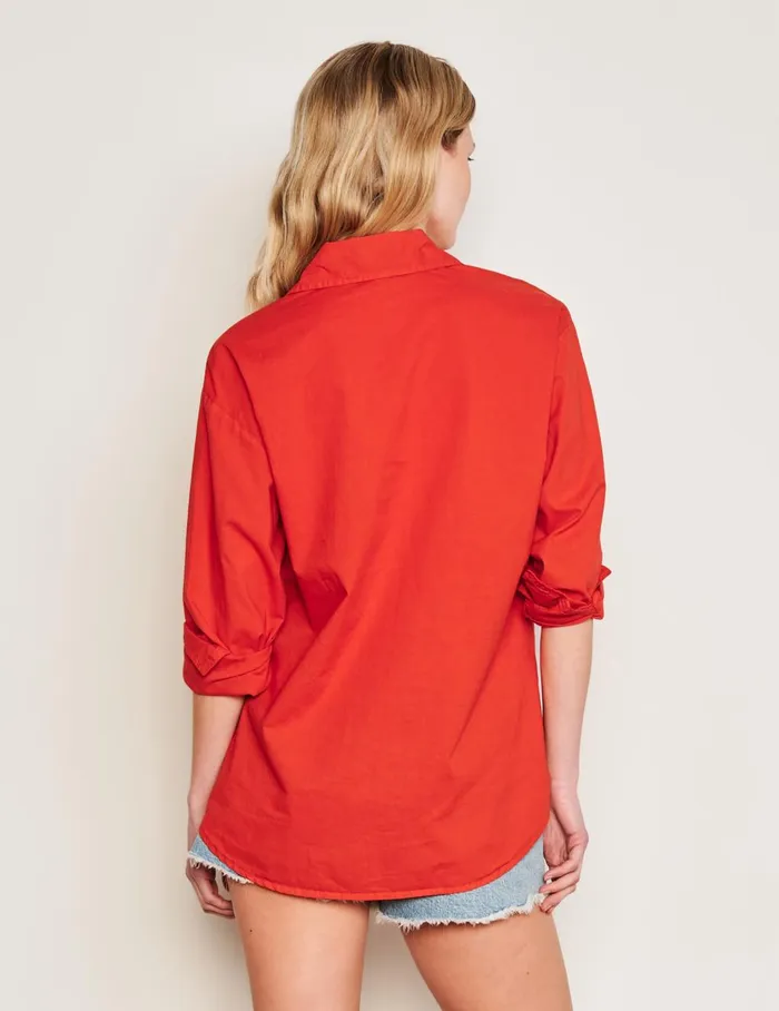 Sundry Clothing Shirting Women Women039s Classic Shirt In Burnt Red Burnt Red