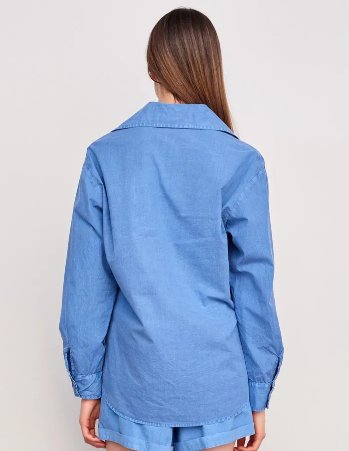 Sundry Clothing Shirting Women Women039s Voile Button Down In Pigment Azure Pigment Azure Sundry Clothing Shirting Women Women039s Voile Button Down In Pigment Azure Pigment Azure