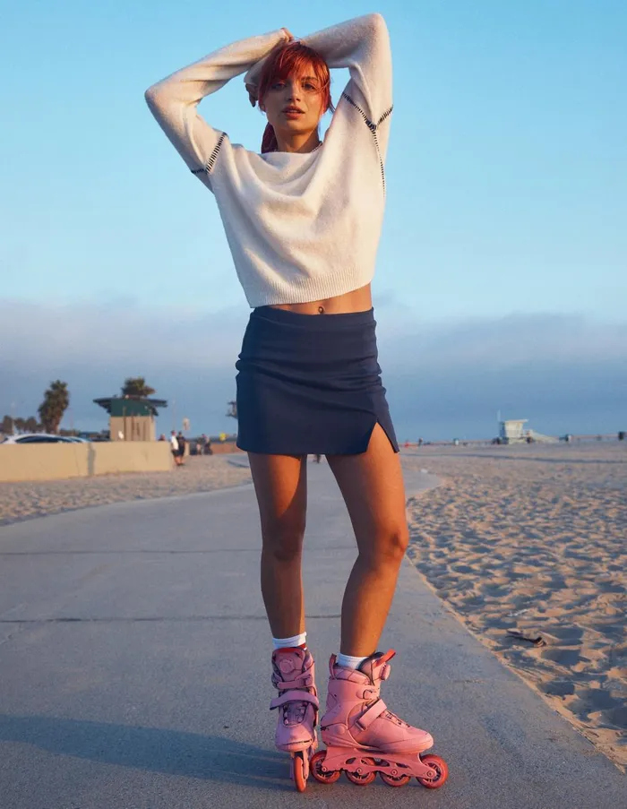 Sundry Clothing Skirts Women Women039s High Waist Mini Skort In Navy Navy
