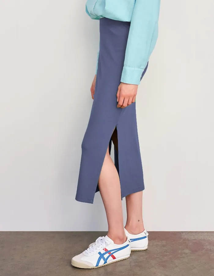 Sundry Clothing Skirts Women Women039s Long Skirt With Side Slits In Navy Navy Sundry Clothing Skirts Women Women039s Long Skirt With Side Slits In Navy Navy