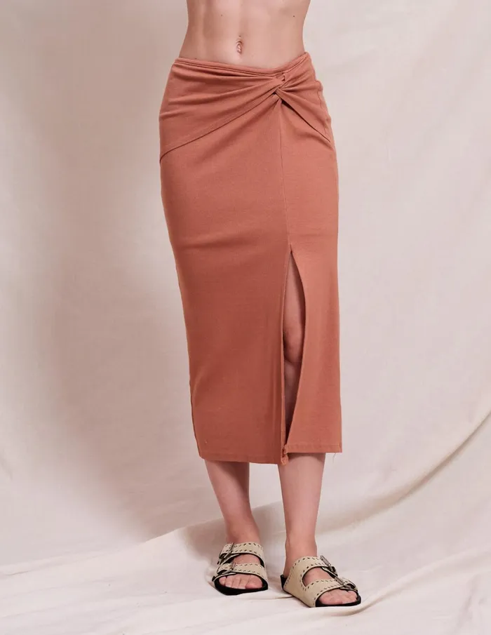 Sundry Clothing Skirts Women Women039s Side Twist Skirt In Vintage Rust Vintage Rust Sundry Clothing Skirts Women Women039s Side Twist Skirt In Vintage Rust Vintage Rust