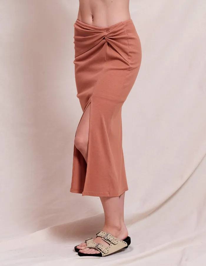 Sundry Clothing Skirts Women Women039s Side Twist Skirt In Vintage Rust Vintage Rust Sundry Clothing Skirts Women Women039s Side Twist Skirt In Vintage Rust Vintage Rust