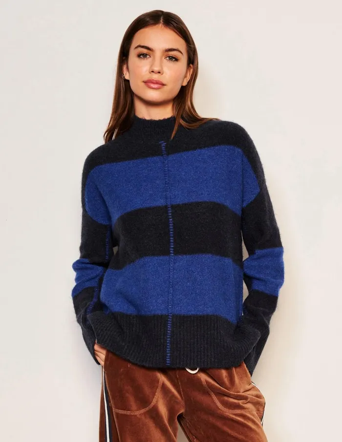 Sundry Clothing Sweaters Women Women039s Bold Stripe Tunic Sweater In Deep Navy Deep Navy Sundry Clothing Sweaters Women Women039s Bold Stripe Tunic Sweater In Deep Navy Deep Navy