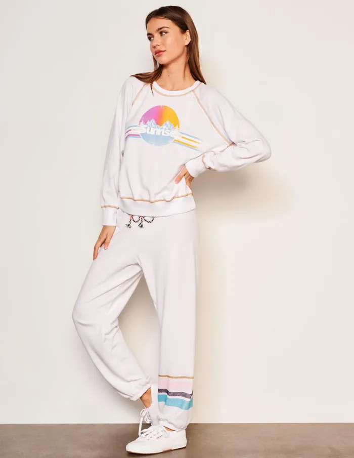 Sundry Clothing Sweatshirts Women Women039s Sunrise Raglan Sweatshirt In Optic White Optic White