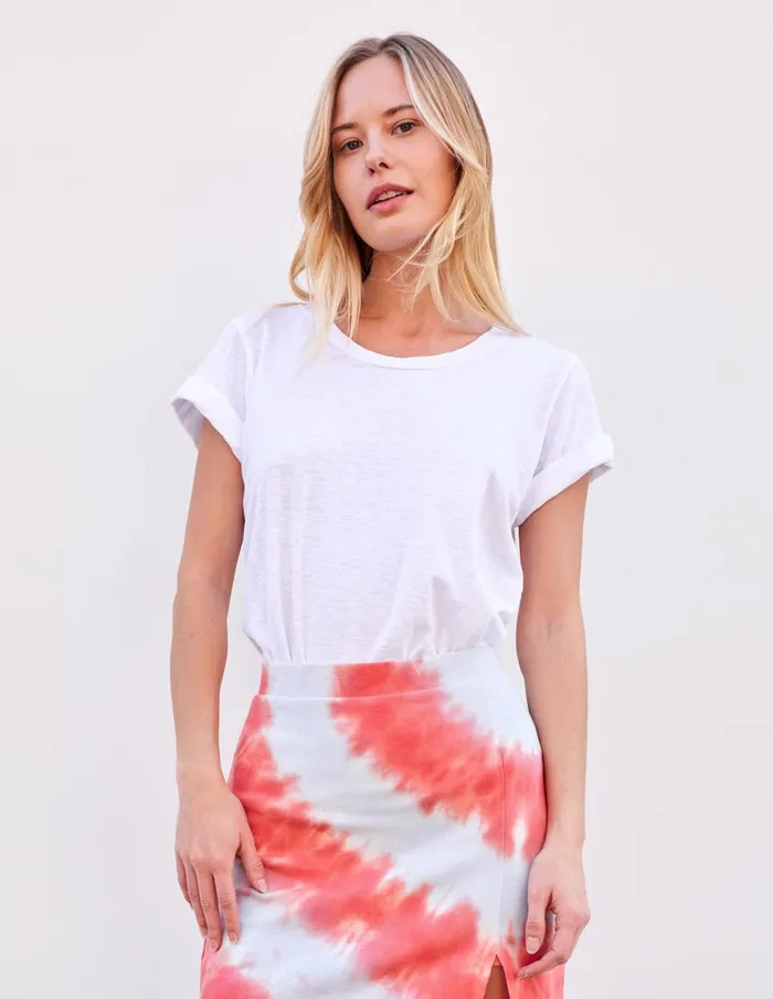 Sundry Clothing Tees Women Women039s Rolled Sleeve Tee In Optic White Optic White Sundry Clothing Tees Women Women039s Rolled Sleeve Tee In Optic White Optic White