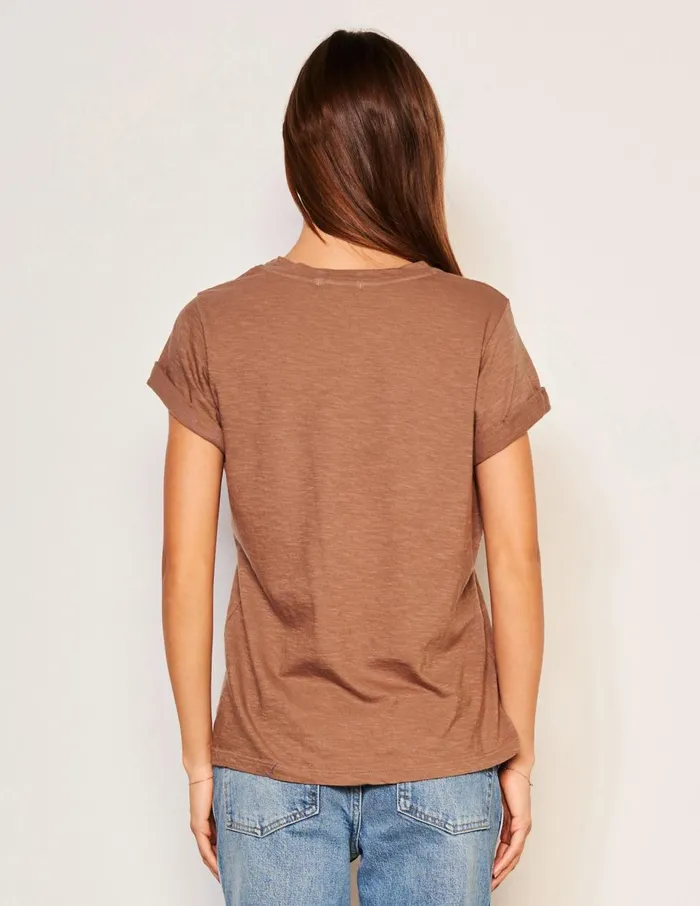 Sundry Clothing Tees Women Women039s Rolled Sleeve Tee In Taupe Taupe Sundry Clothing Tees Women Women039s Rolled Sleeve Tee In Taupe Taupe