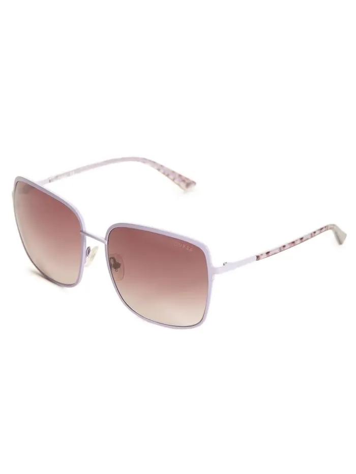 Sunglasses GUESS Women Oversized Metal Square Sunglasses Purple Sunglasses GUESS Women Oversized Metal Square Sunglasses Purple