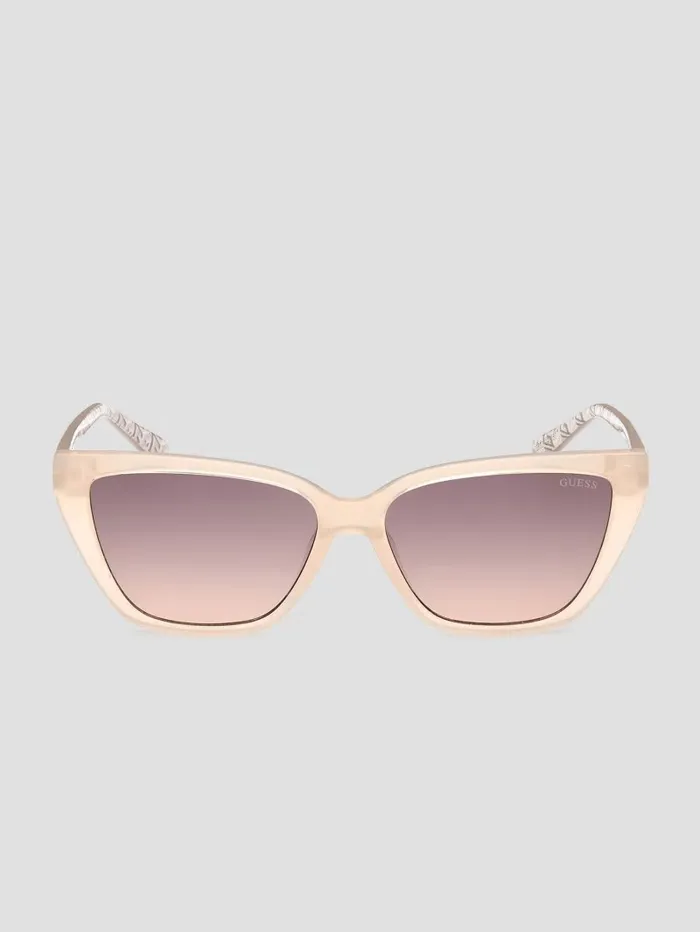 Sunglasses Women CatEye Signature G Sunglasses Blush GUESS
