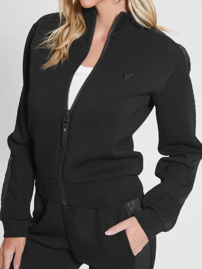 Sweaters and Knits Women Eco Allie Scuba Sweatshirt Black GUESS