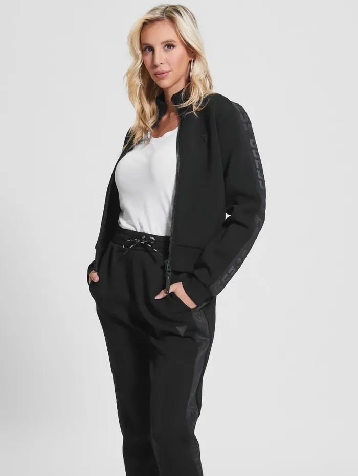 Sweaters and Knits Women Eco Allie Scuba Sweatshirt Black GUESS Sweaters and Knits Women Eco Allie Scuba Sweatshirt Black GUESS