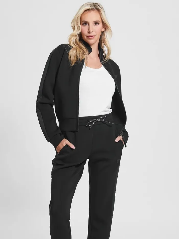 Sweaters and Knits Women Eco Allie Scuba Sweatshirt Black GUESS Sweaters and Knits Women Eco Allie Scuba Sweatshirt Black GUESS